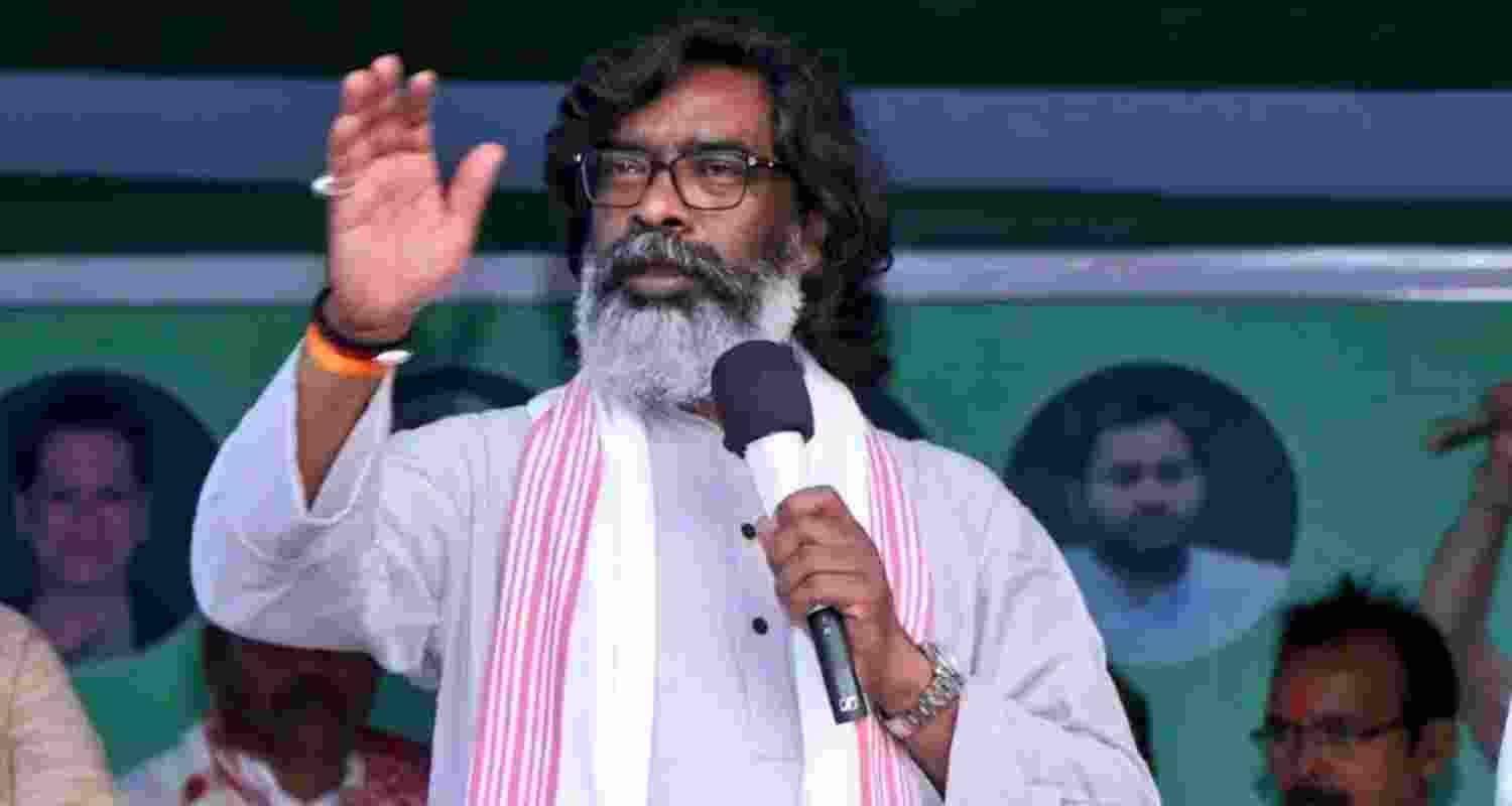 Chief Minister of Jharkhand Hemant Soren - file image.