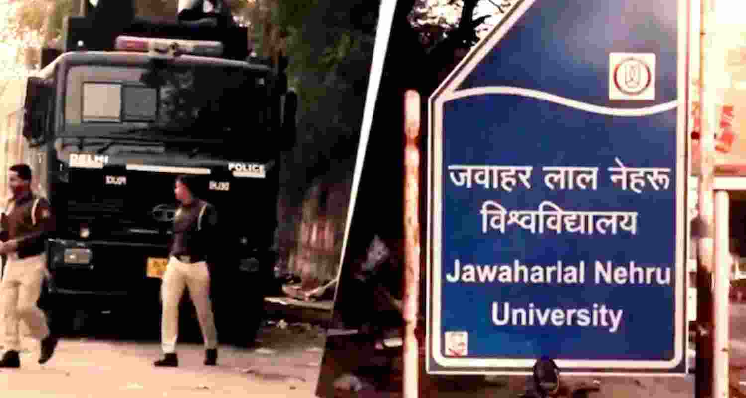 JNU stir turns violent; police allege assault by students