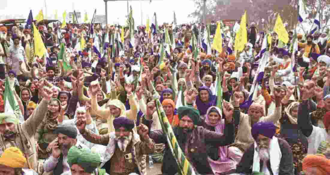 Farmers protest to reach Shambhu police station on Tuesday