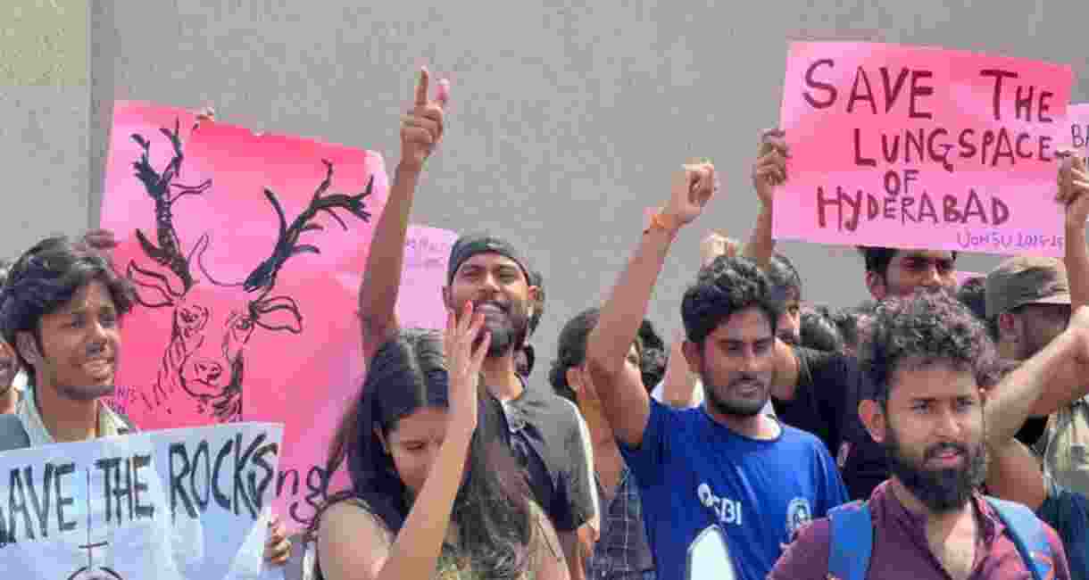 Land auction sparks protests at University of Hyderabad