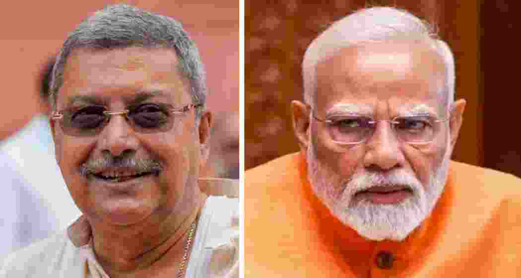 TMC MP Kalyan Banerjee (L) and Prime Minister Narendra Modi (R). 