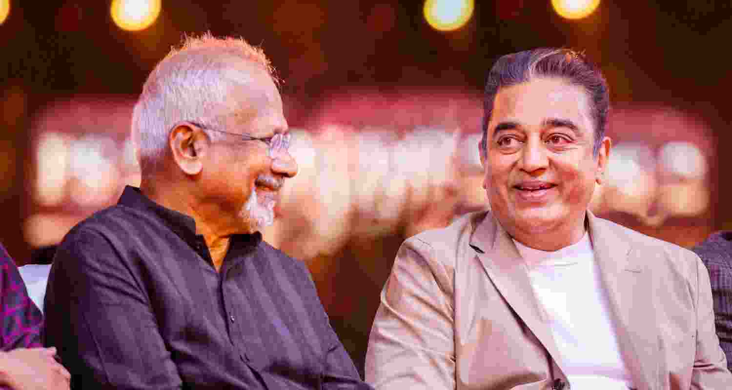 Star Kamal Haasan and veteran filmmaker Mani Ratnam. Image: X