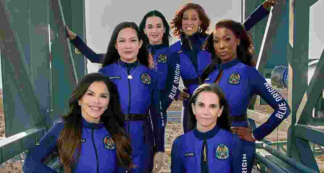 Blue Origin’s all-women crew, including Katy Perry and Lauren Sánchez, prepare for liftoff from West Texas today aboard the NS-31 mission on Monday.