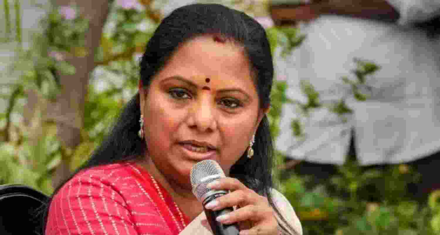 Former BRS leader K Kavitha - file image. Former BRS leader K Kavitha - file image.