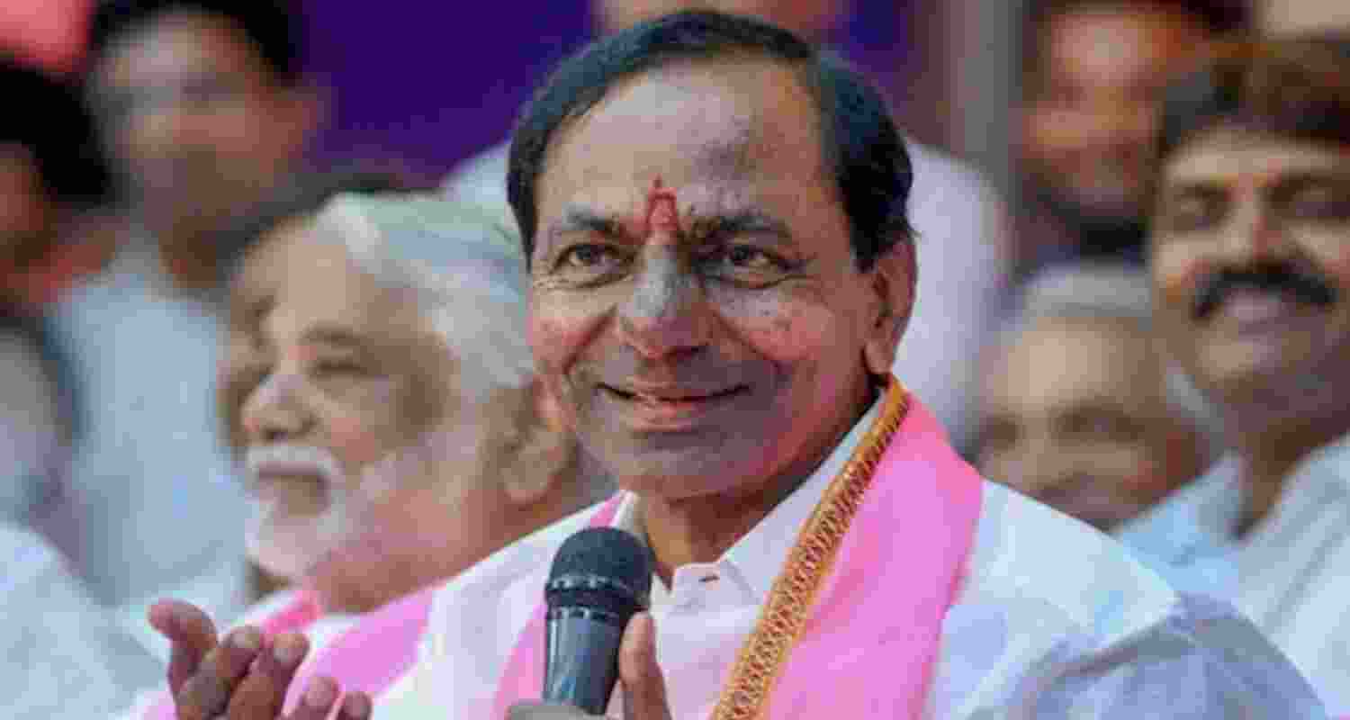 Former Telangana Chief Minister K Chandrashekhar Rao.