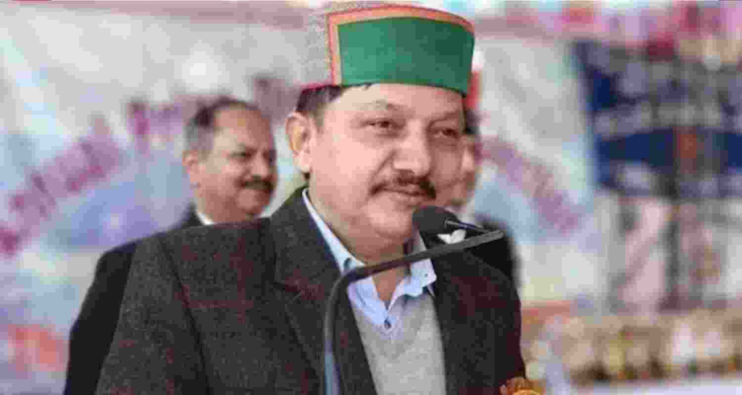 Rajinder Rana during public address. 