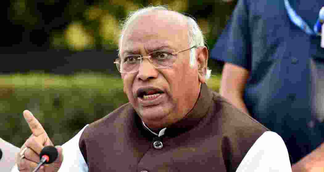 A file photo of Congress President Mallikarjun Kharge.