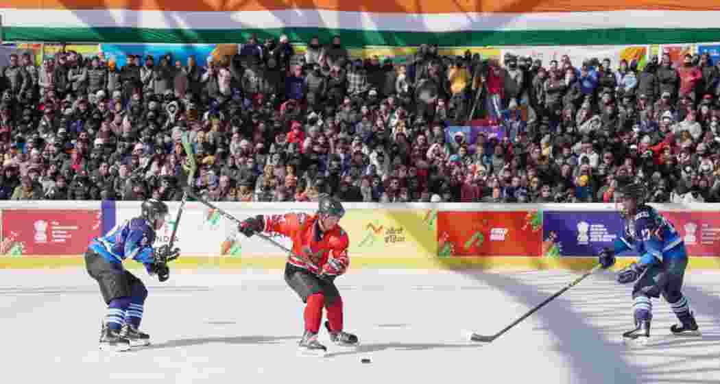 Players in action during the 2024 edition of the Khelo India Winter Games in Leh. File photo. Players in action during the 2024 edition of the Khelo India Winter Games in Leh. File photo.