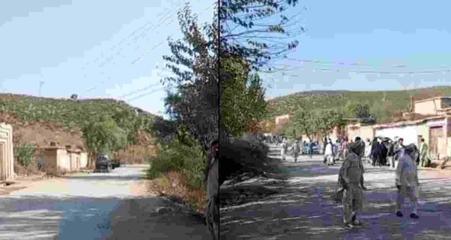 Images of people fleeing from site of the attack.