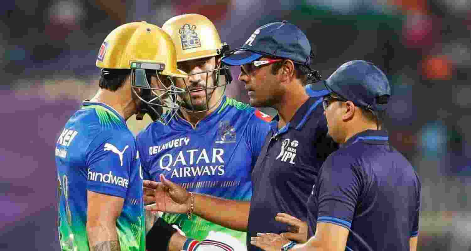 Indian cricketer Viral Kohli during a match against Kolkata Knight Riders at the Eden Gardens, Kolkata