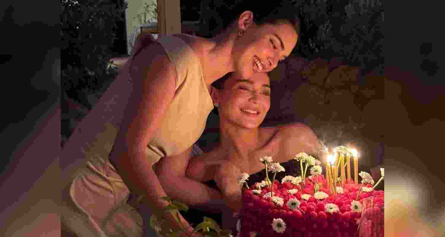 She took to her Instagram Stories to share glimpses of a red birthday cake, flowers and a video of her cutting the cake. 