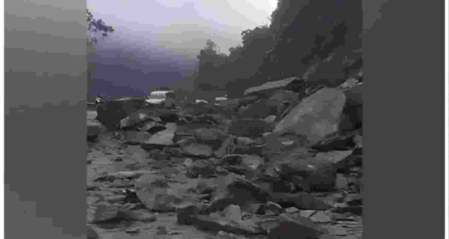 Landslides block Yamunotri route.