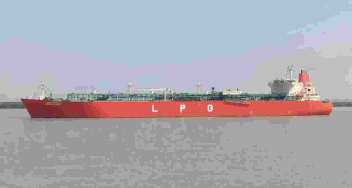 India-flagged LPG tanker Green Sanvi crosses Hormuz