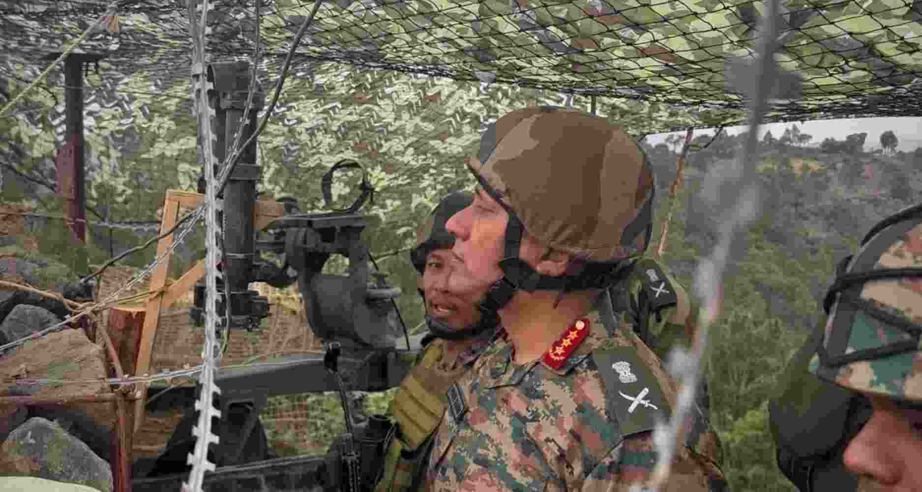 Pratik Sharma reviews LoC readiness in Rajouri; troops praised for foiling infiltration bid.