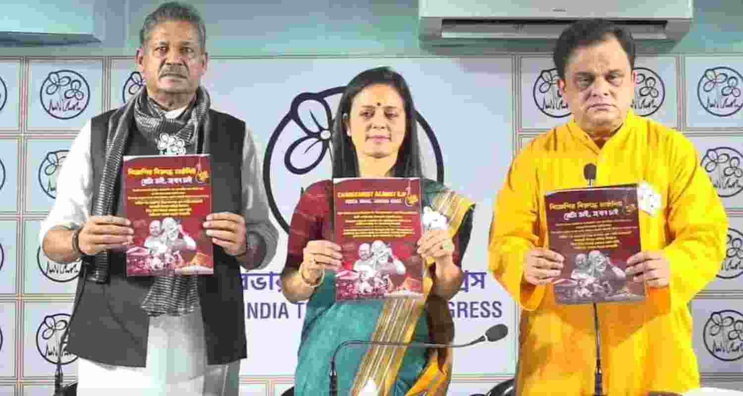 The TMC’s response was presented by state minister Bratya Basu along with party MPs Mahua Moitra and Kirti Azad.