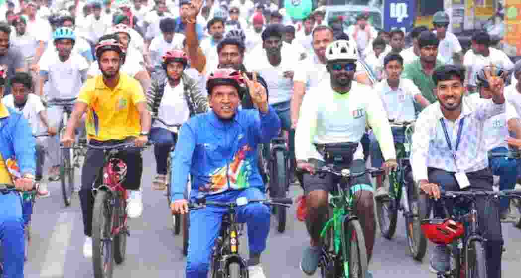 The 65th edition of ‘Sundays on Cycle’, organised under the Fit India Movement.