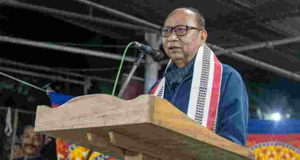 Manipur Chief Minister Yumnam Khemchand Singh. (Photo: X/@SPhangnon).
