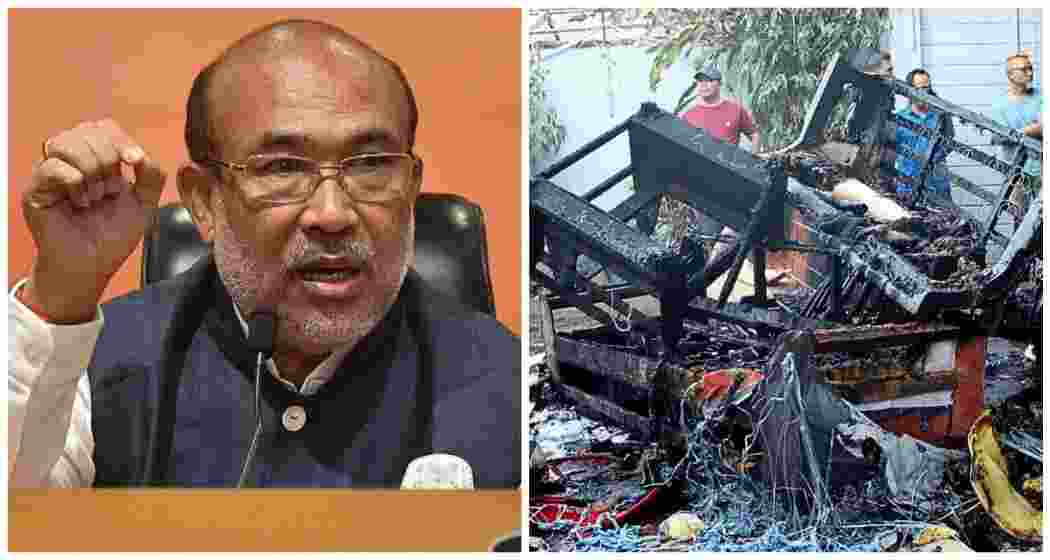 Manipur CM N Biren Singh condemned acts of vandalism targeting ministers’ residences, promising legal action against culprits while highlighting security forces’ efforts to protect civilians.