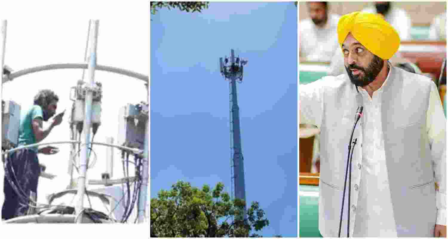 Vikram from Haryana's Jind, frustrated with a land dispute in Punjab's Mansa, climbed the tower. Police convinced him to descend after 5 hours with a skylift ladder.