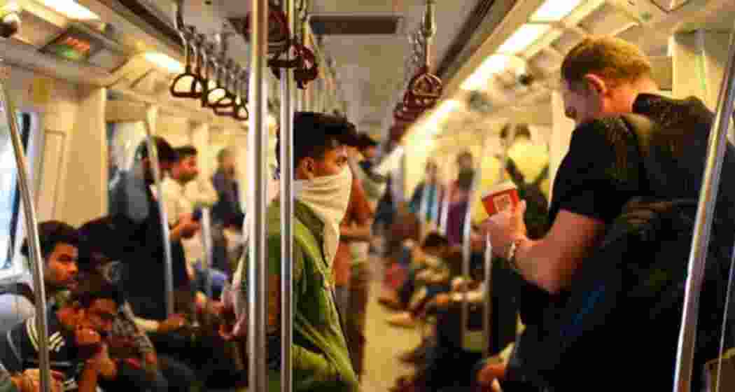 Passengers plying on the Delhi Metro. (Representational image)