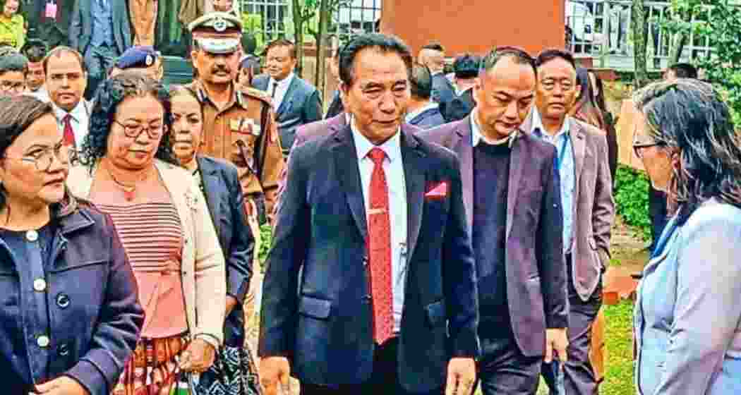 ZPM Supremo and Mizoram CM Lalduhoma in Aizawl.  