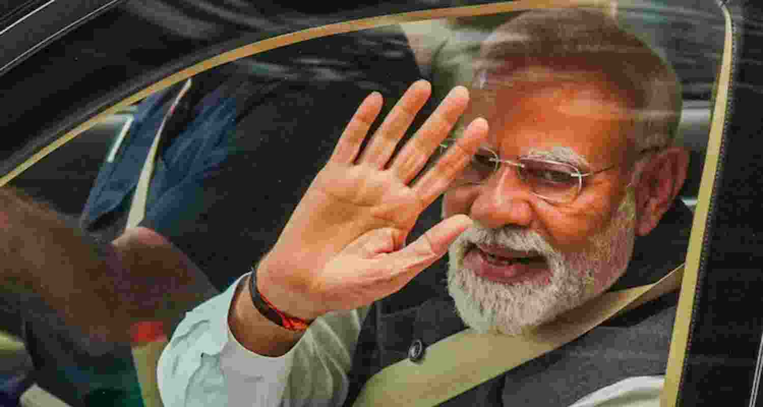 Prime Minister Narendra Modi during the 18th International Olympiad on Astronomy and Astrophysics. Prime Minister Narendra Modi during the 18th International Olympiad on Astronomy and Astrophysics.