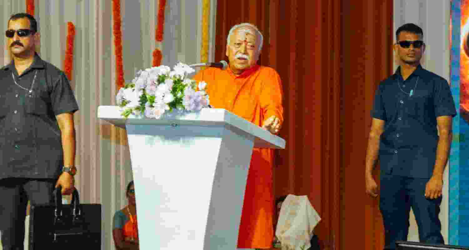 RSS Chief attends the centenary celebrations of Perur Tamil College