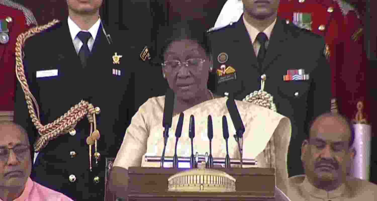 President Droupadi Murmu. President Droupadi Murmu.