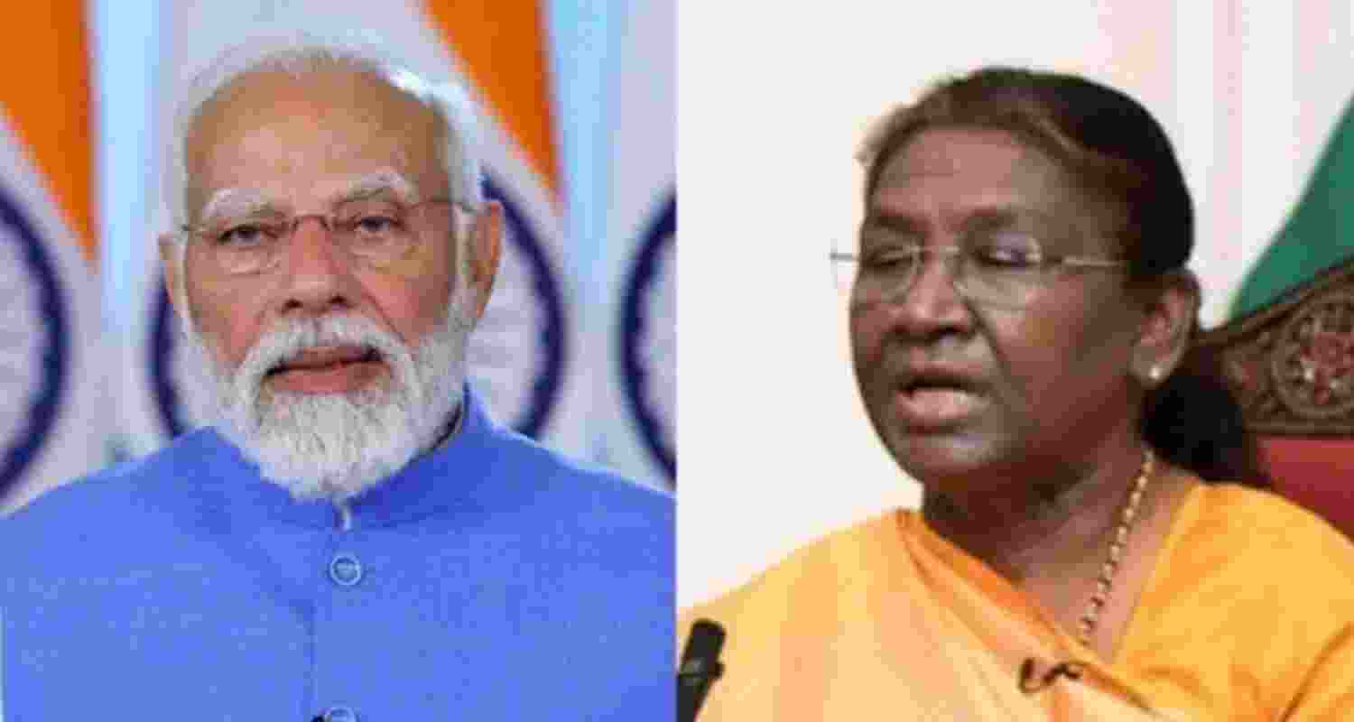 Prime Minister Narendra Modi (left) and President Droupadi Murmu.