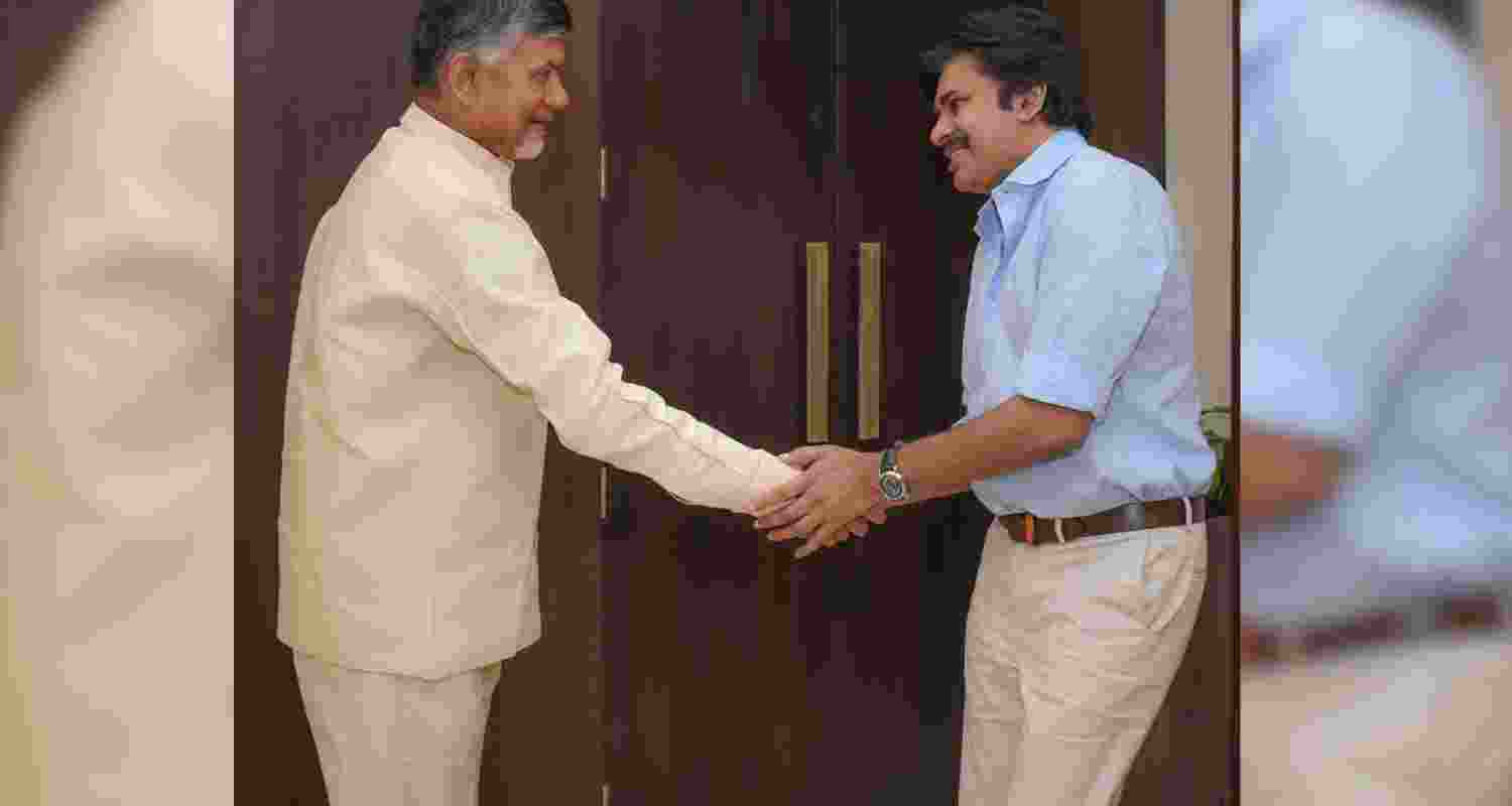 TDP Chief N Chandrababu Naidu and JSP Chief Pawan Kalyan.
