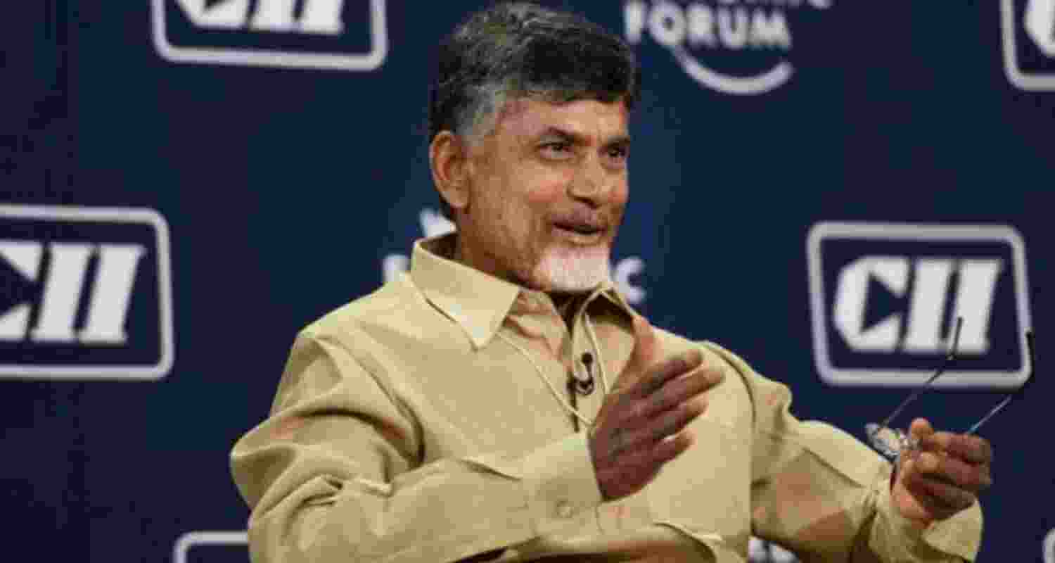 Andhra Pradesh Chief Minister N Chandrababu Naidu - file image.