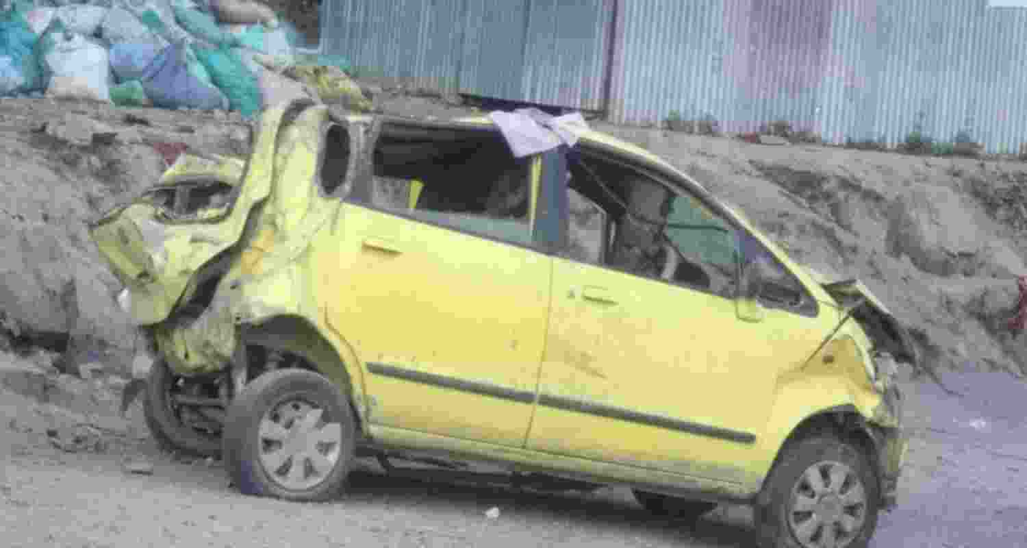 "Chamba: Vehicle met with an accident on Bharmour-Garima road - 3 people of the same family died, 2 injured", a post by Doordarshan Himachal Pradesh said.