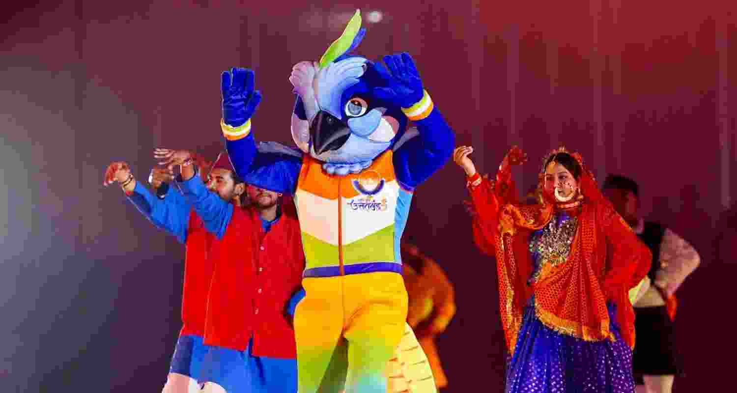 The mascot, 'Mouli', inspired by Uttarakhand's state bird the Monal was revealed along with the official logo, jersey, torch, anthem and the tagline "Sankalp Se Shikhar Tak" (From Resolution to Zenith) on Sunday.