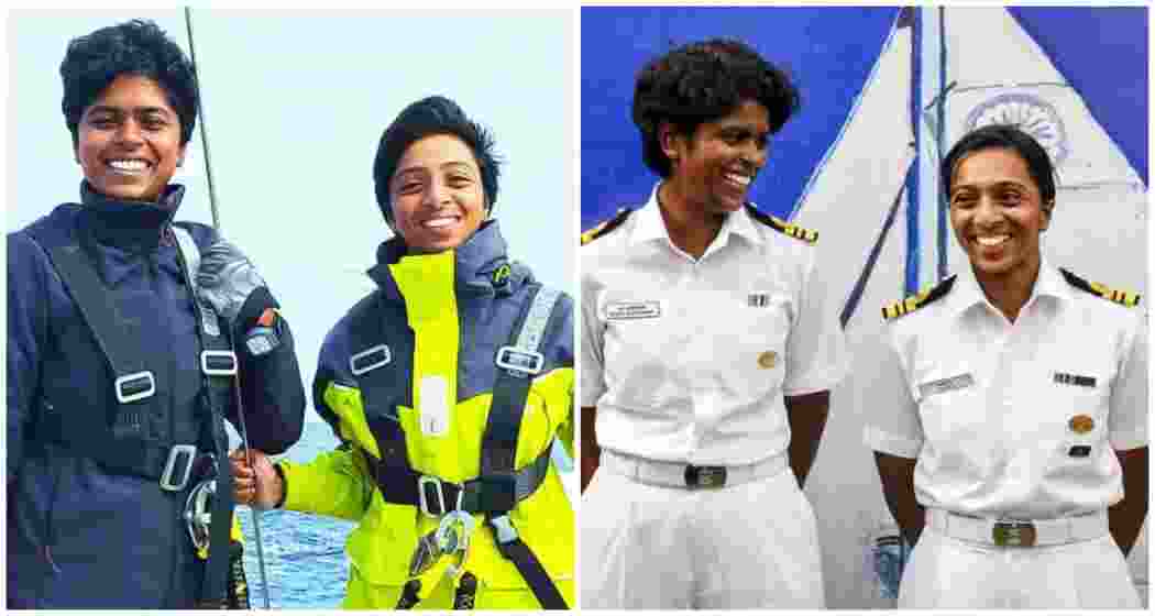 Lieutenant Commanders Dilna K and Roopa A.