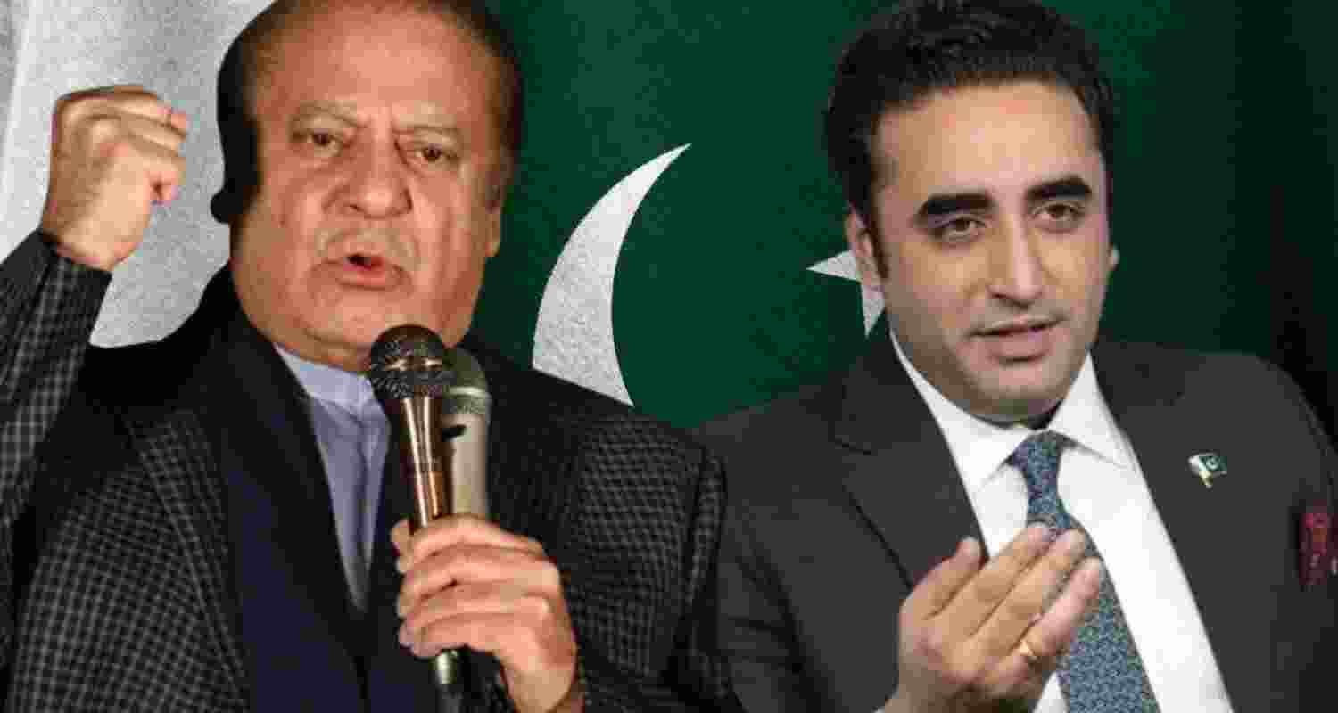 Former Pakistan PM Nawaz Sharif and PPP leader Bilawal Bhutto