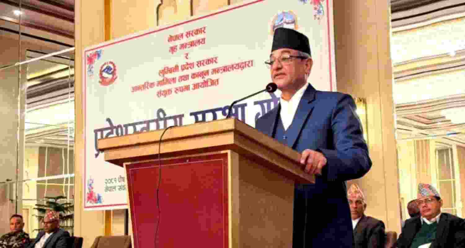 Nepal Home Minister Ramesh Lekhak.