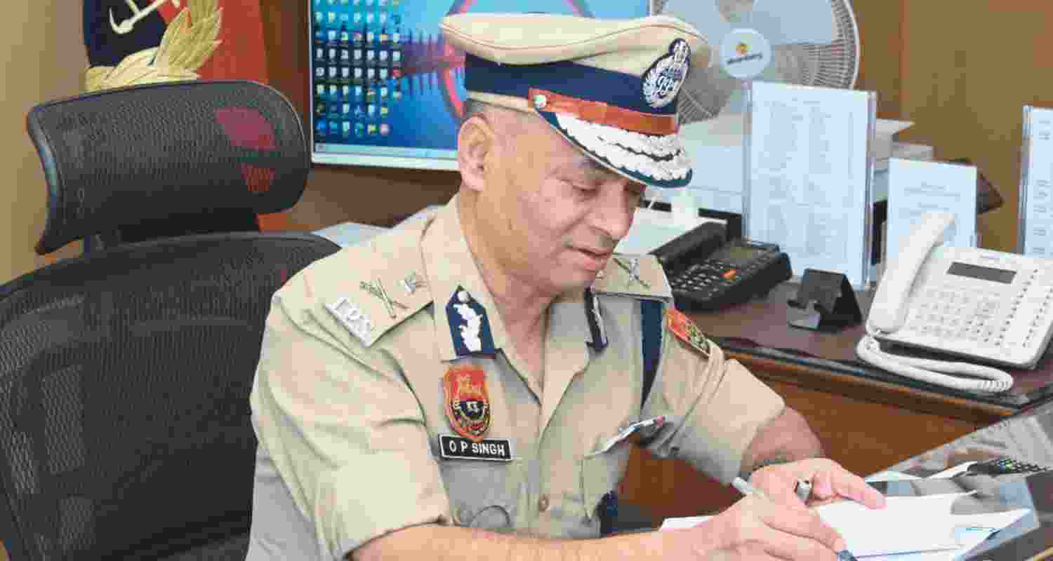 Haryana DGP O P Singh. Haryana DGP O P Singh.
