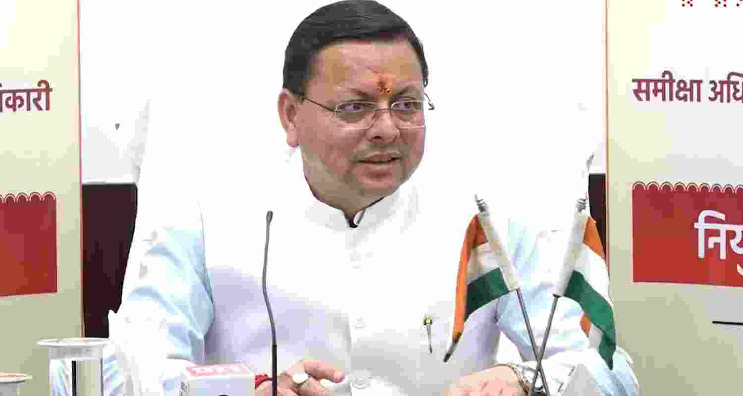 Uttarakhand Chief Minister Pushkar Singh Dhami. 