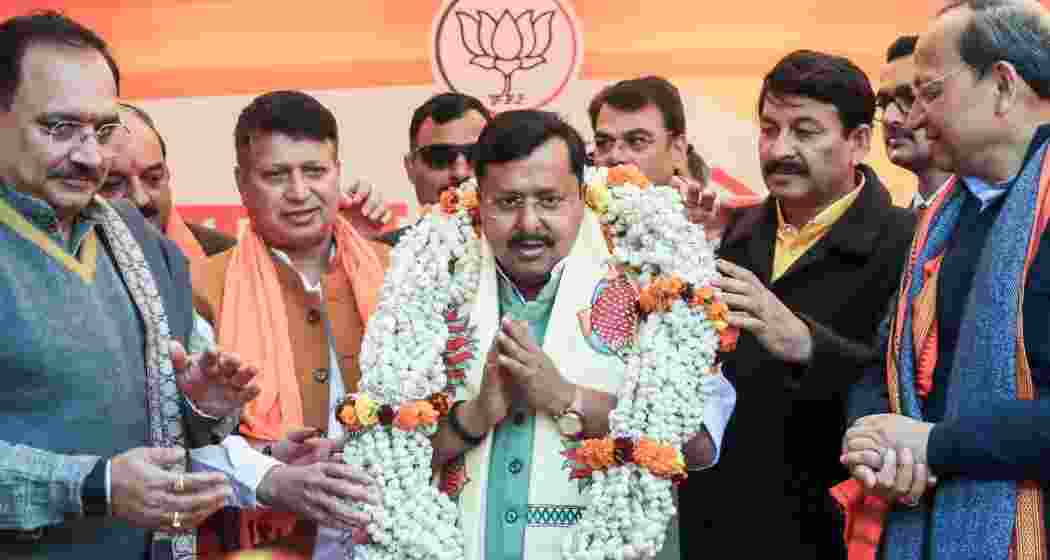 File photo of BJP working president Nitin Nabin at BJP office, in New Delhi. (ANI)