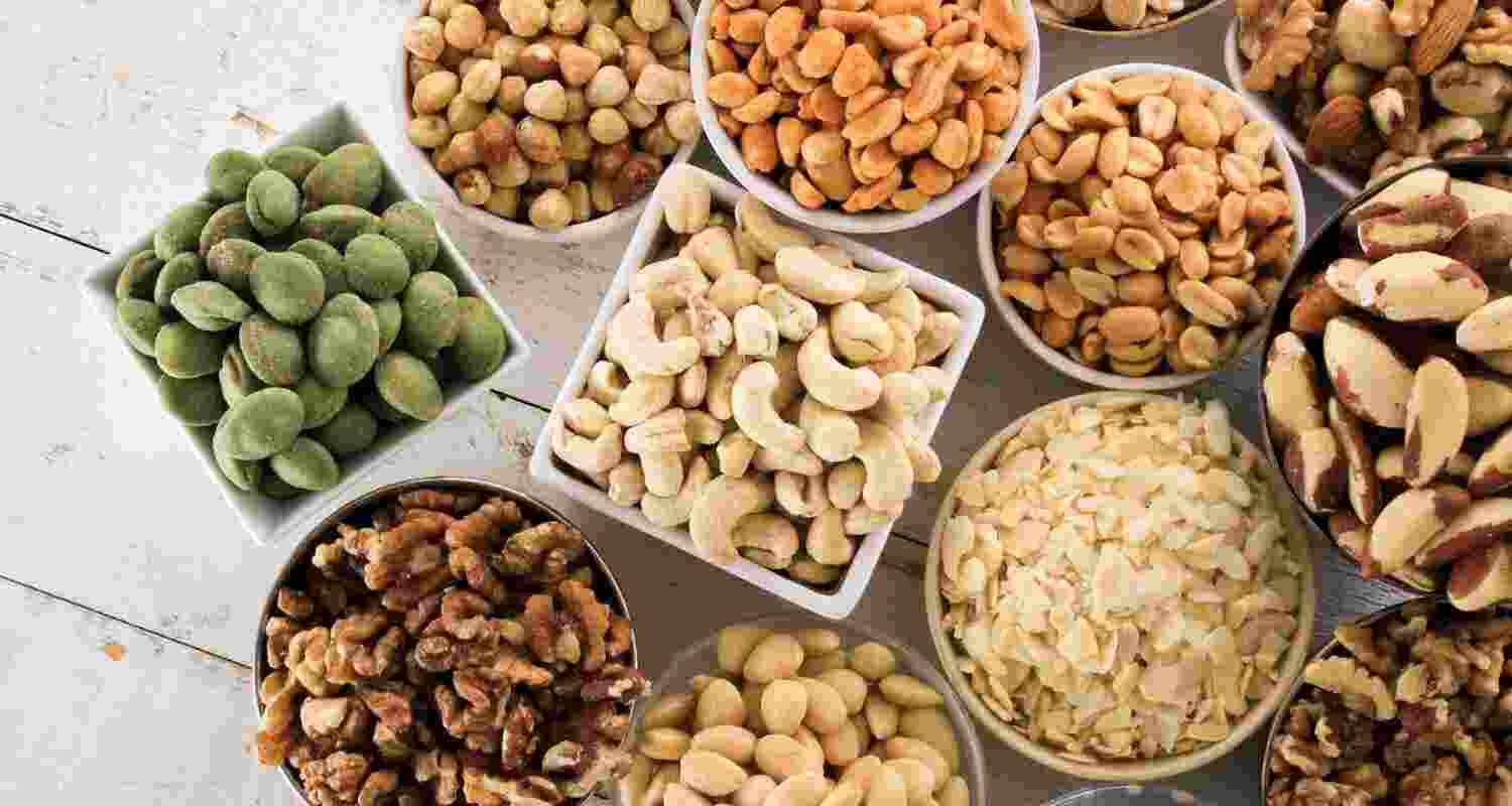 The healthiest nut varieties include almonds, hazelnuts, peanuts, peacs, pistachios, and walnuts