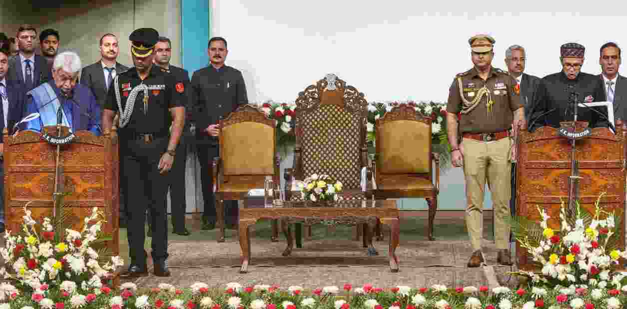 National Conference leader Omar Abdullah was sworn in for the second term as the Chief Minister of Jammu and Kashmir on Wednesday, the first elected government in the Union Territory since 2019 when Article 370 was abrogated.