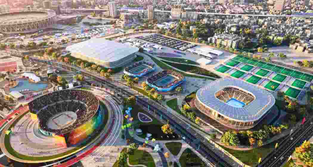 A prototype unveiled by the IOC of the Olympic Village in Ahmedabad, Gujarat.