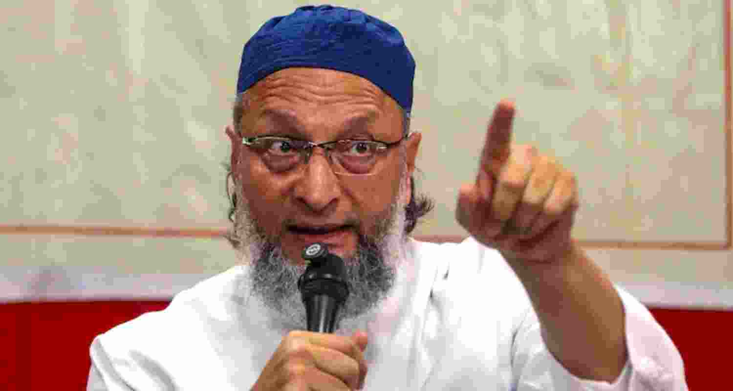 Chief of the All India Majlis-e-Ittehadul Muslimeen Asaduddin Owaisi - file image.