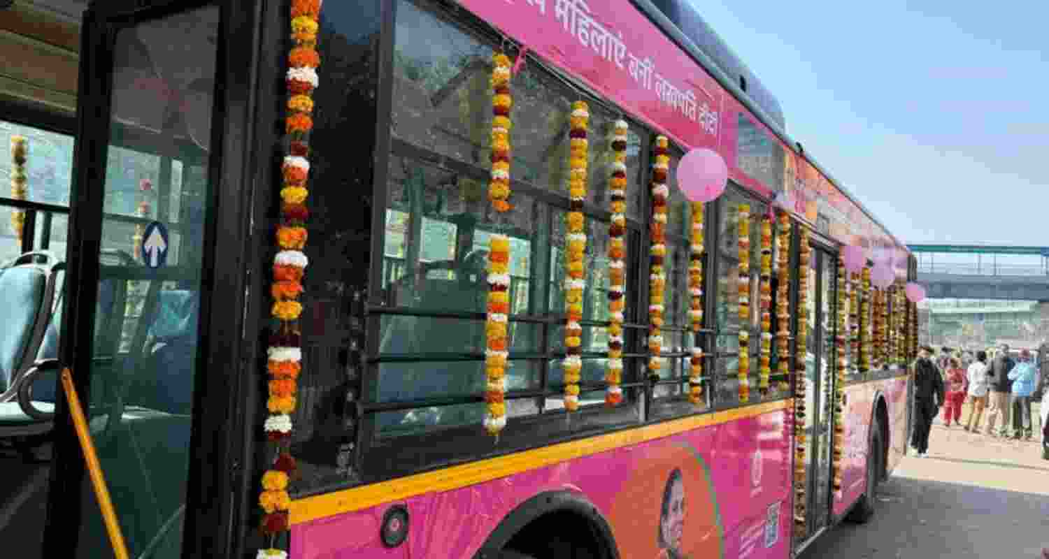 Pink buses launched for women in Gurugram for safe travel