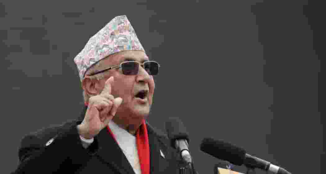 Nepal's Prime Minister KP Sharma Oli.