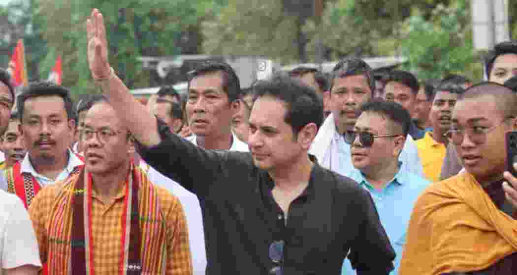 File photograph of Tipra Motha Party (TMP) leader Pradyot Kishore Manikya Debbarma.