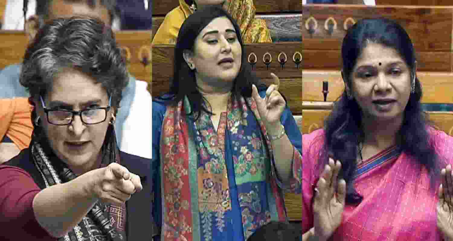 Priyanka Gandhi Vadra, Kanimozhi Karunanidhi, and Bansuri Swaraj speak in Parliament.