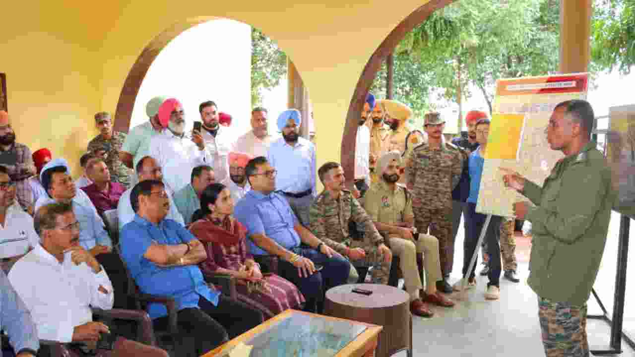 Punjab Chief secretary visits flood-hit areas