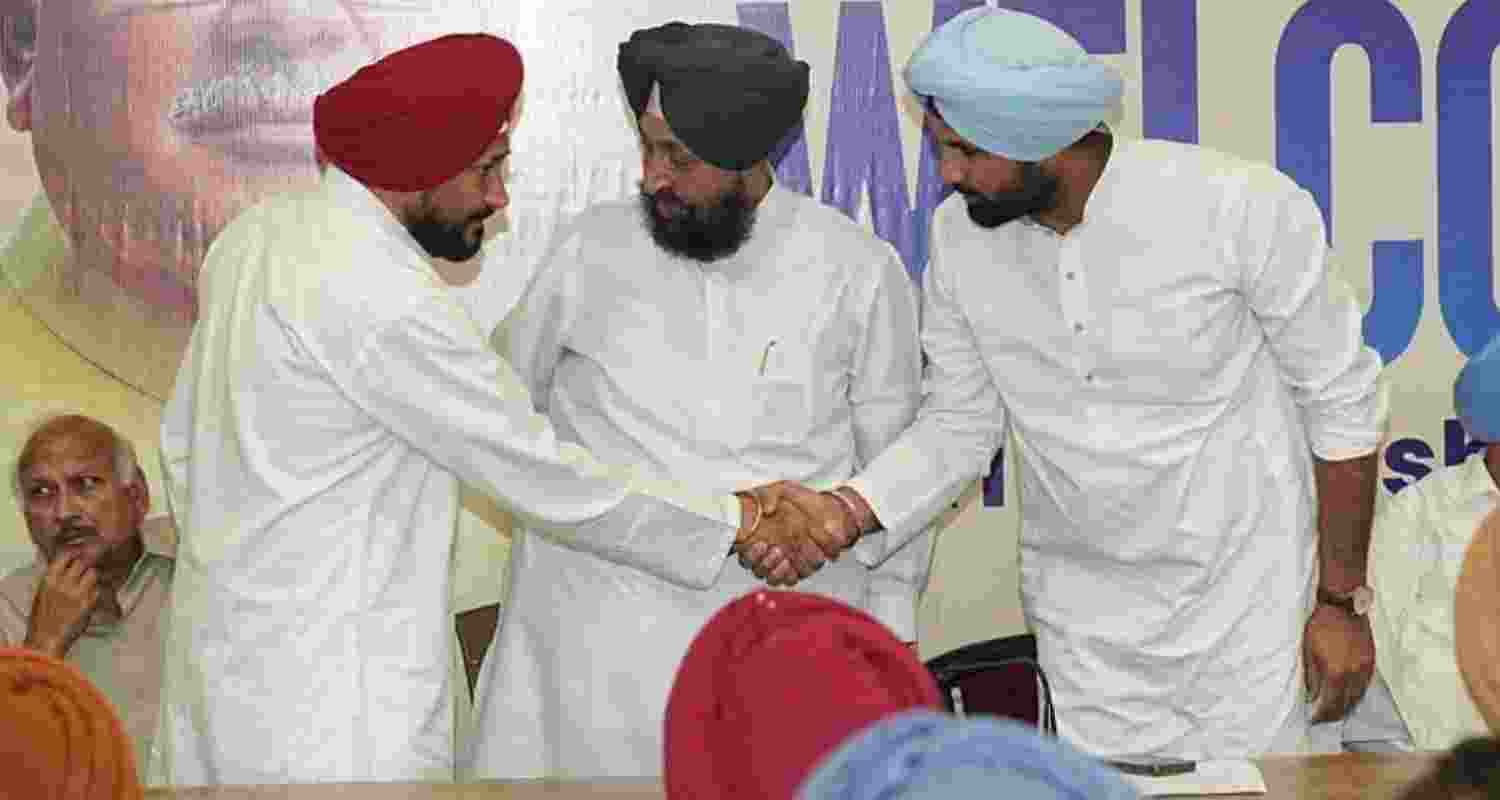 Until now, Channi, Warring and Bajwa would not like to share the stage. But, now they are being seen together. Image: X