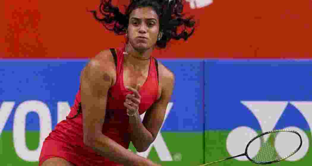 Indian badminton ace PV Sindhu in action.